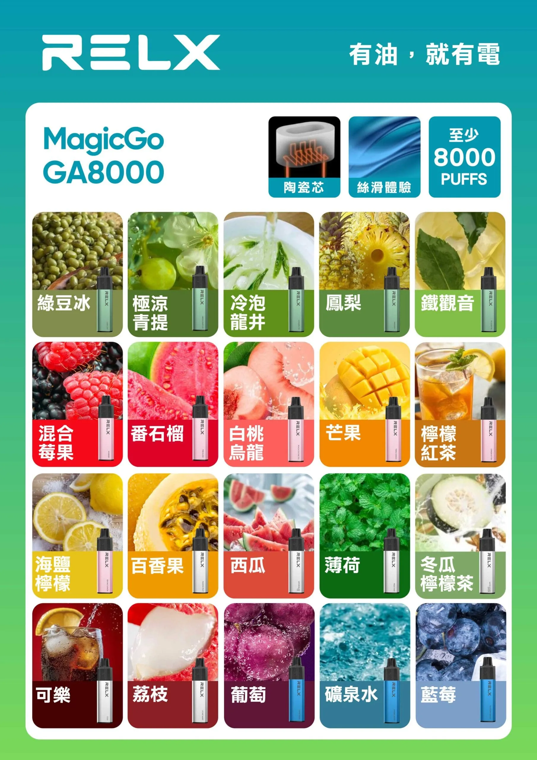 悅刻 拋棄式 8000口 ⌀ 質感十足