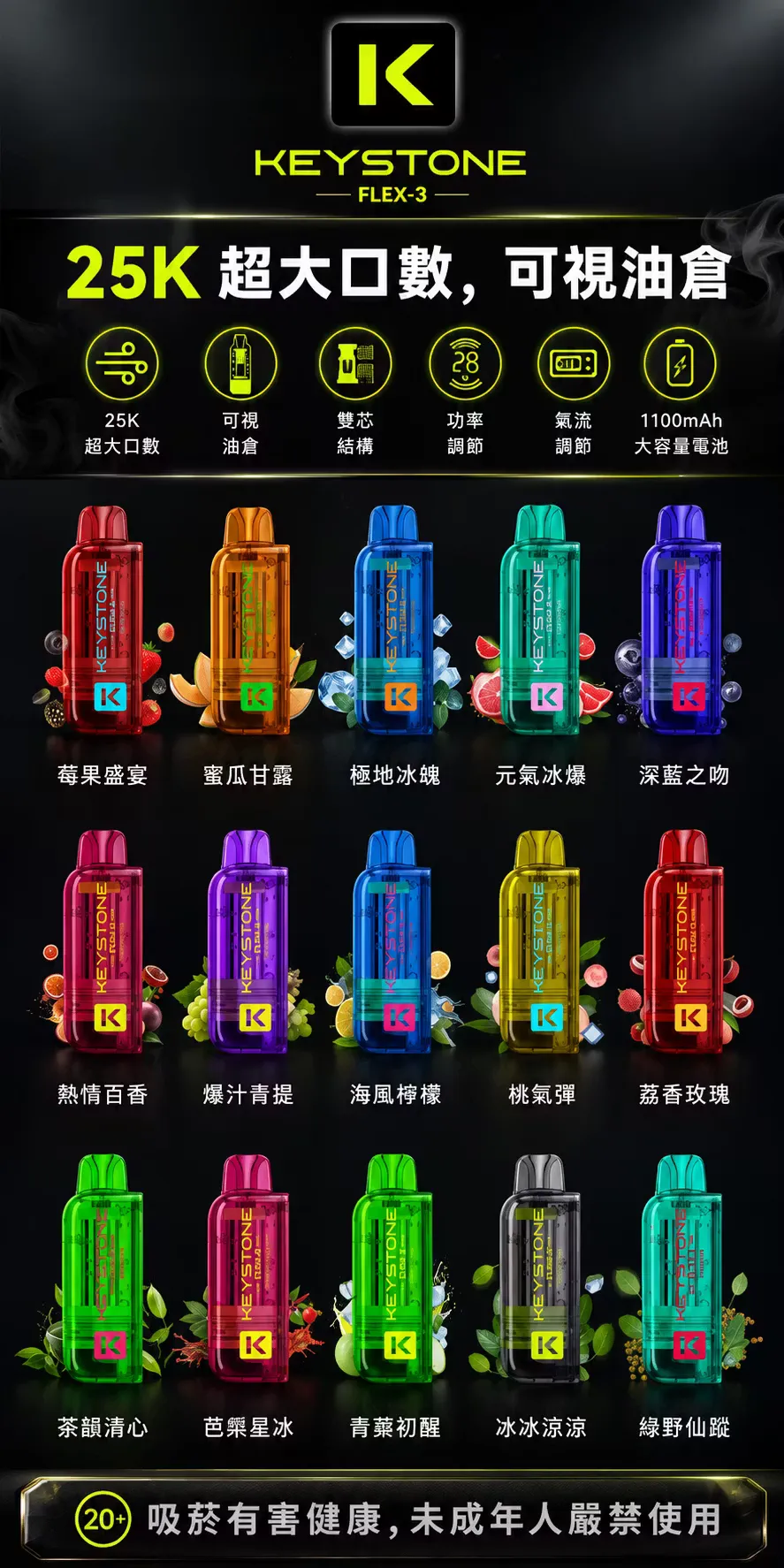 鑰石 FLEX-3 煙彈 ⌀ 熱銷爆款
